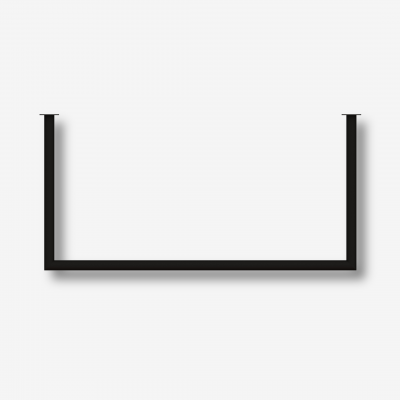 Foto van Stalen garderobestang - Rond 30 mm - Dubbele hoek