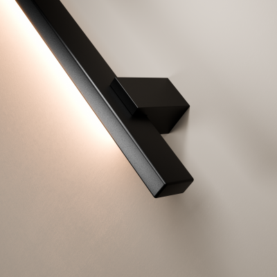 Foto van Stalen trapleuning met LED verlichting - Rechthoek 40x20 - Met leuninghouders type B2