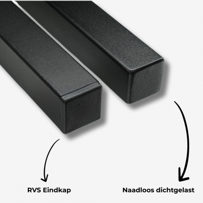 Stalen trapleuning – Vierkant 30x30 mm – Inclusief leuninghouders V1 – Keuze uit andere houders Stalen trapleuning – Vierkant 30x30 mm – Inclusief leuninghouders V1 – Keuze uit andere houders