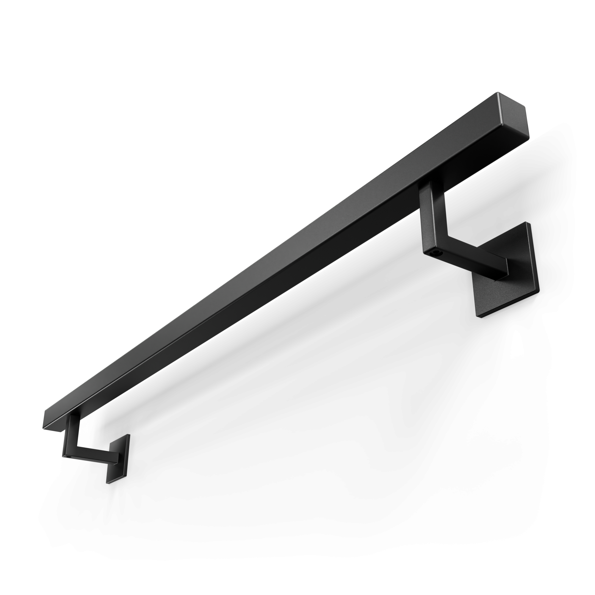 Stalen trapleuning – Vierkant 30x30 mm – Inclusief leuninghouders V1 – Keuze uit andere houders Stalen trapleuning – Vierkant 30x30 mm – Inclusief leuninghouders V1 – Keuze uit andere houders