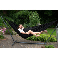 Hangmat Set Double Easy & Comfort Zwart
