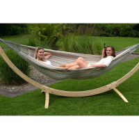 Hangmat Set Double Wood & Comfort Smoke