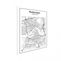 Stadskaart Rotterdam - Poster 80x60