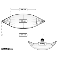 Hangmat Fringes Tropiese