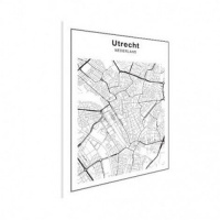 Stadskaart Utrecht - Poster 40x30