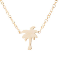 Palmboom ketting - Goudkleurig