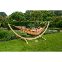 Hangmat Set Double Wood & Organic Mocca