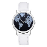 Minimal Earth Horloge Wit