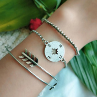 Retro Travel armbandenset