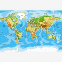 Wereldkaart Klassiek - Poster 150x100