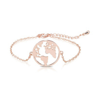 Wereld armband: Brons - Bronskleurig