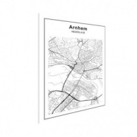 Stadskaart Arnhem - Houten Plaat 30x40