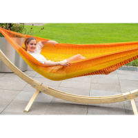 Hangmat Set Double Wood & Mexico Fuego