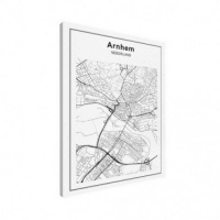 Stadskaart Arnhem - Canvas 30x40
