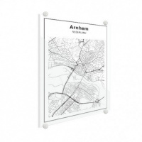 Stadskaart Arnhem - Plexiglas 90x120