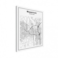Stadskaart Maastricht - Canvas 30x40