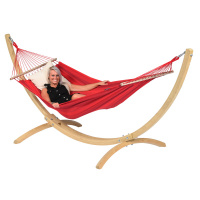 Hangmat Set Single Wood & Relax Rood