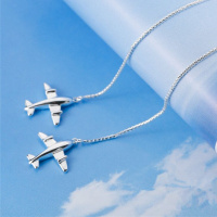 Lange Vliegtuig Oorbellen