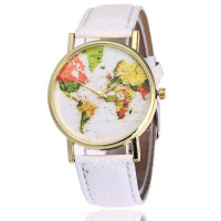 Colorful Earth Horloge - Wit