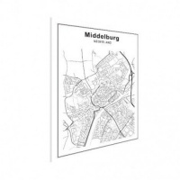Stadskaart Middelburg - Poster 90x60