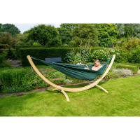 Hangmat Set Double Wood & Organic Groen