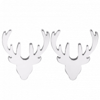 Eland oorbellen Zilver