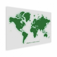 Wereldkaart Create A Green World - Poster 120x90
