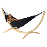 Hangmat Set Single Wood & Classic Zwart