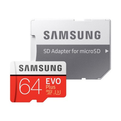 Foto van Samsung 64GB microSD EVO Plus 60MB/s met adapter