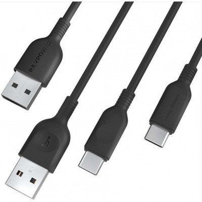 Foto van RAVPower 2-Pack USB-A naar USB-C kabels