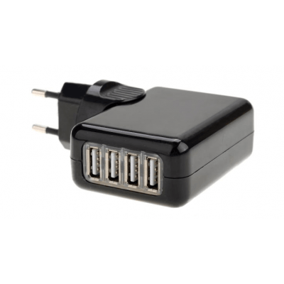 Foto van eXtreme Ways 4-Poorts USB-Wandlader Black