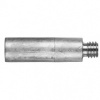 Afbeelding van Yanmar pencil anode Ø16x50 with brass plug - Zinc