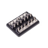 Afbeelding van 409 Series Fuse Block, 6 Gang w/ Bus Bar & Cover