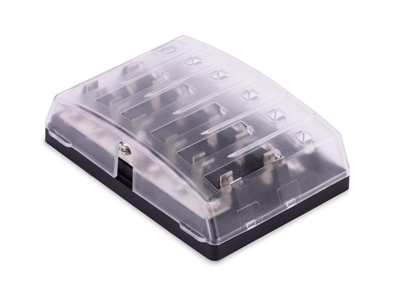 Fuse Block, 6 Gange AGC Common Source w/ Cover