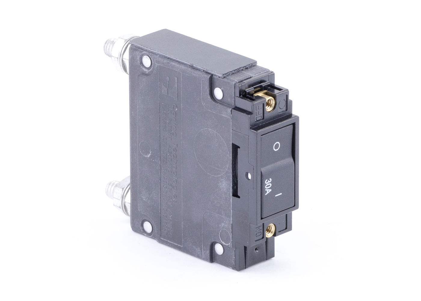 Circuit Breaker, Rocker, Flat, Single Pole, 30A