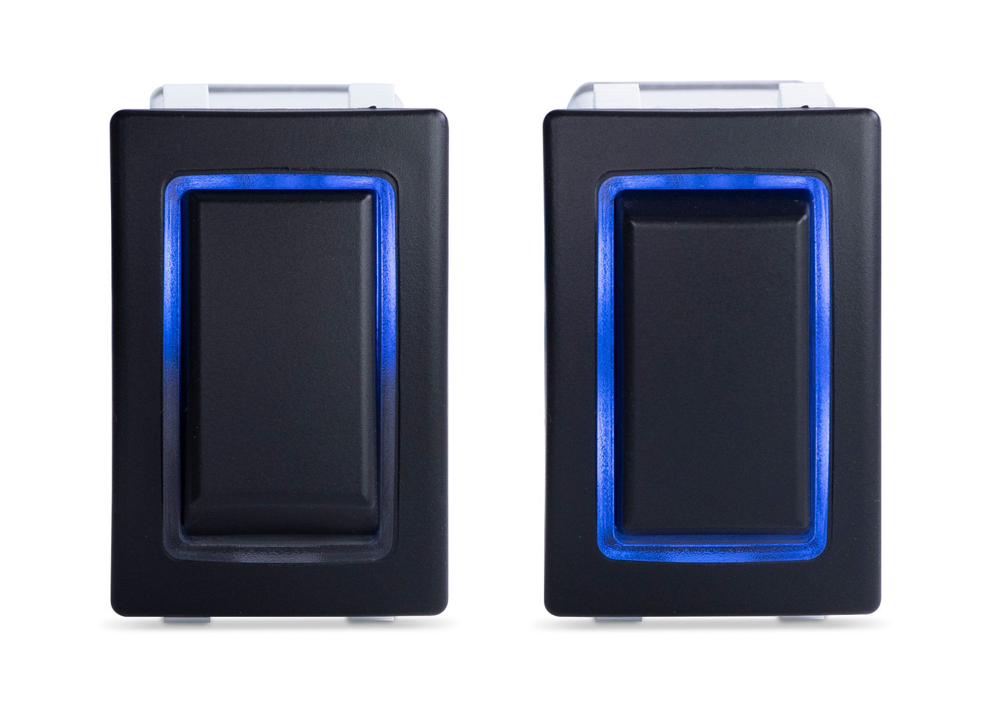 Rocker Switch, Halo DPDT, Blue Halo Rocker Switch, Halo DPDT, Blue Halo