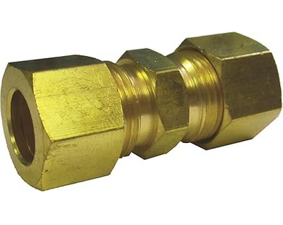 Snijringkoppeling 3/8x3/8 Recht - Messing