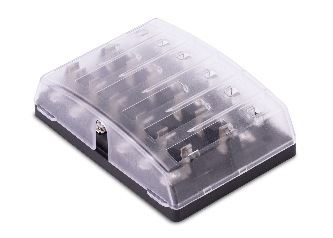 Fuse Block, 6 Gang AGC Independent Source+ Cover