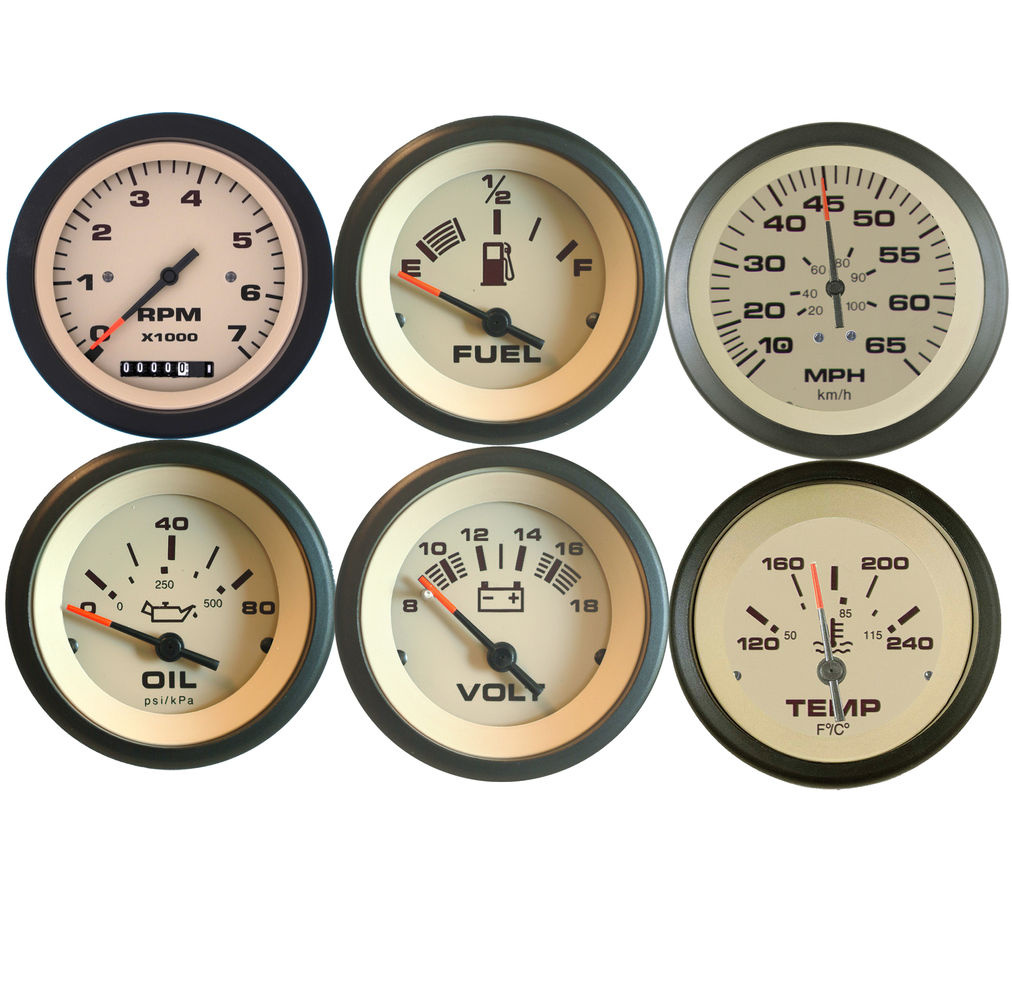 6 Gauge Set, Sahara - Tach/Hr 6 Gauge Set, Sahara - Tach/Hr