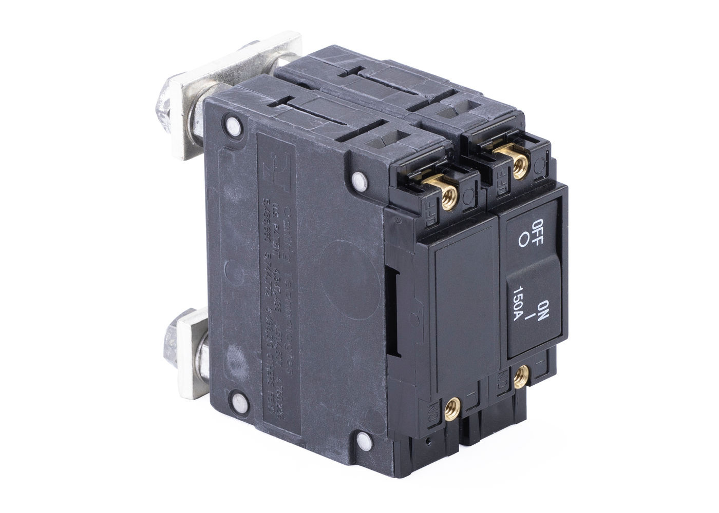 Circuit Breaker, Rocker, Flat, Double Pole, 150A