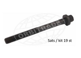 Cylinder head bolt kit, contains 19 pcs