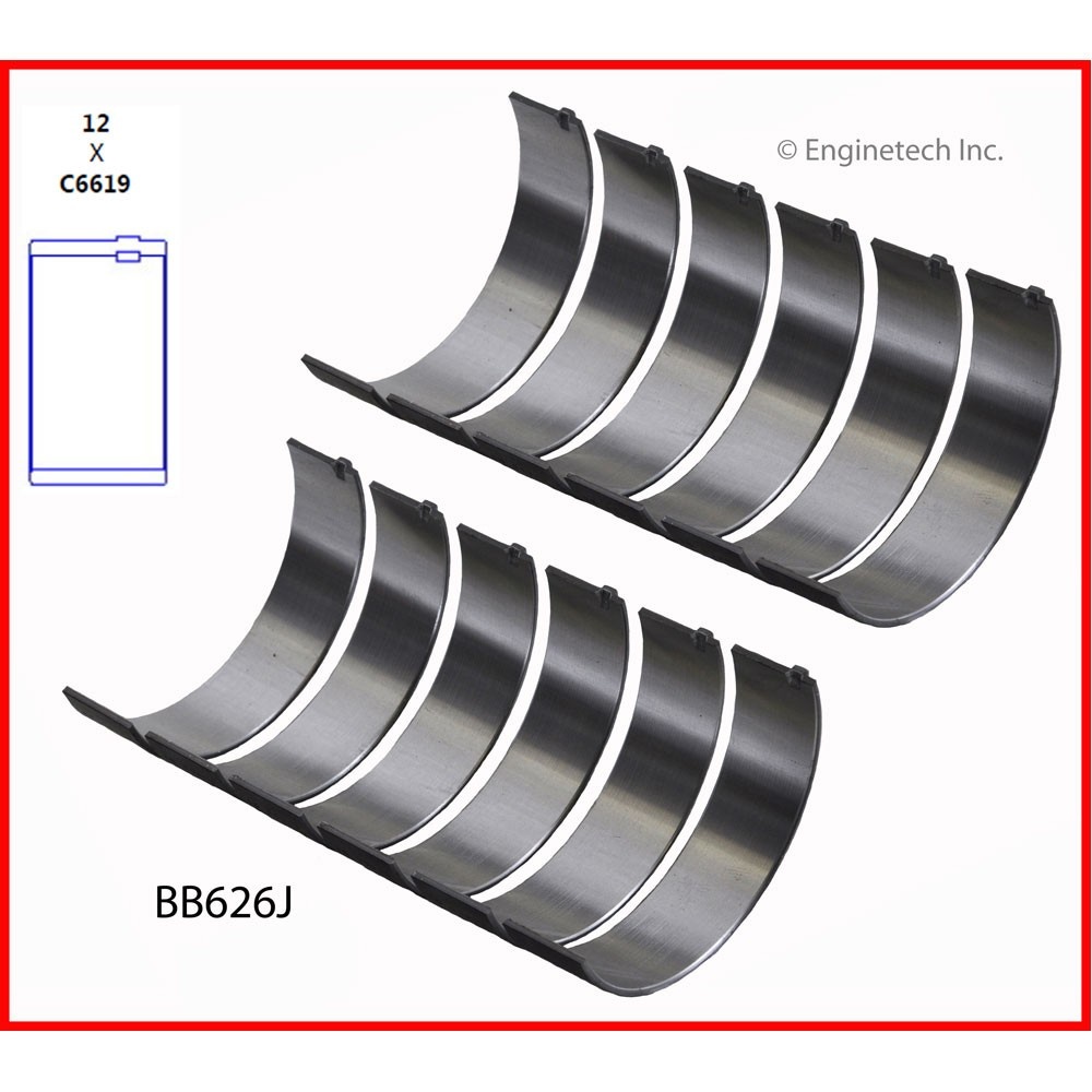Drijfstanglager Ford 3,8 V6 82-95 025 Set