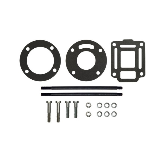Exhaust riser mounting package. Exhaust riser mounting package.