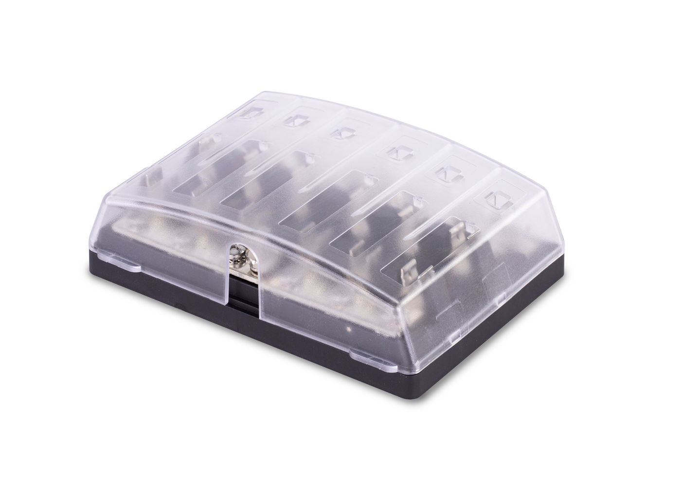 409 Series Fuse Block, 6 Gang w/ Bus Bar & Cover