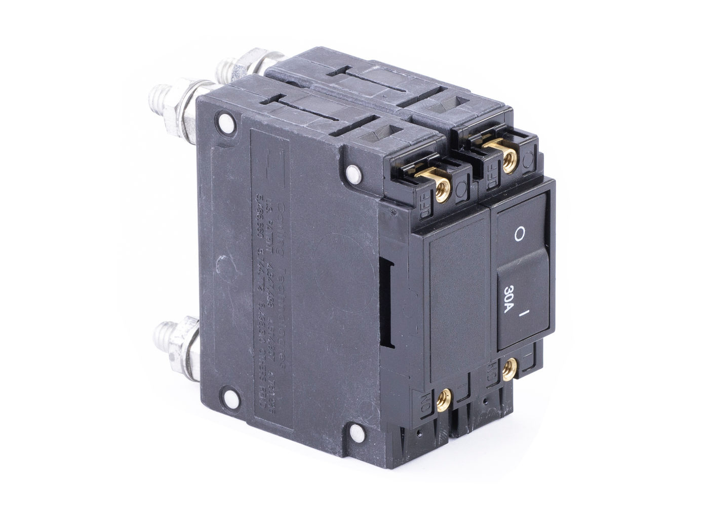 Circuit Breaker Rocker Flat Double Pole 30A