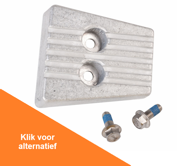 Transom Anode w/bolt, Zinc