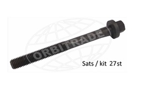 Cylinder head bolt kit, contains 27 pcs