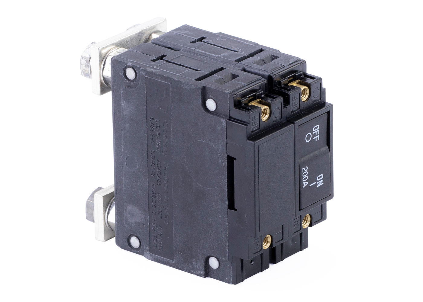 Circuit Breaker, Rocker, Flat, Double Pole, 200A Circuit Breaker, Rocker, Flat, Double Pole, 200A