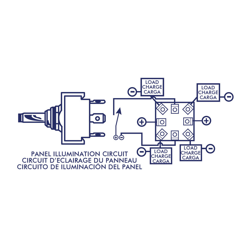 Switch, Toggle (ON)-OFF-(ON) DPDT