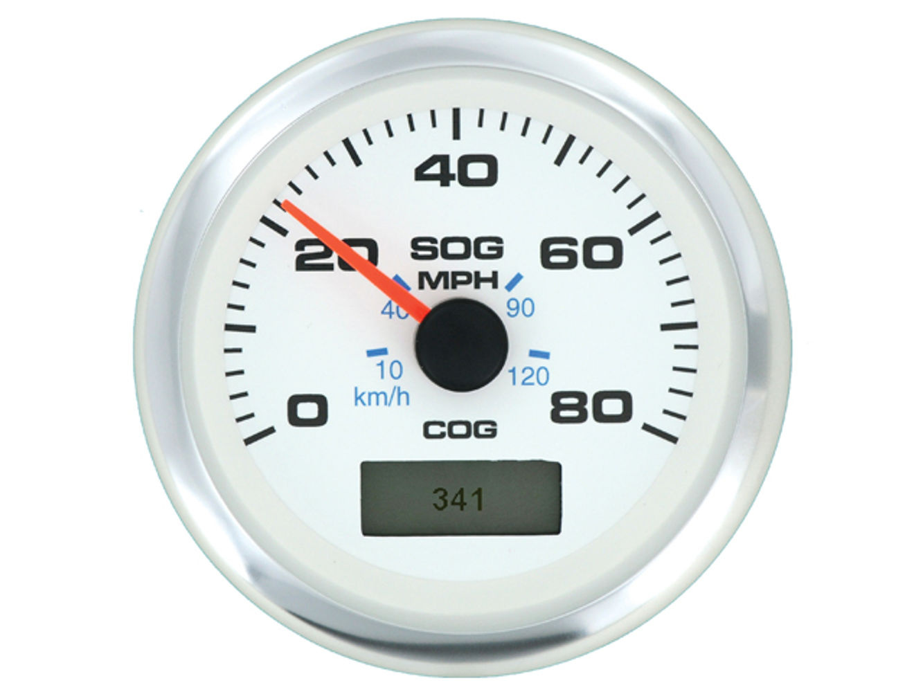 Speedo GPS, White Premier Pro 80 mph